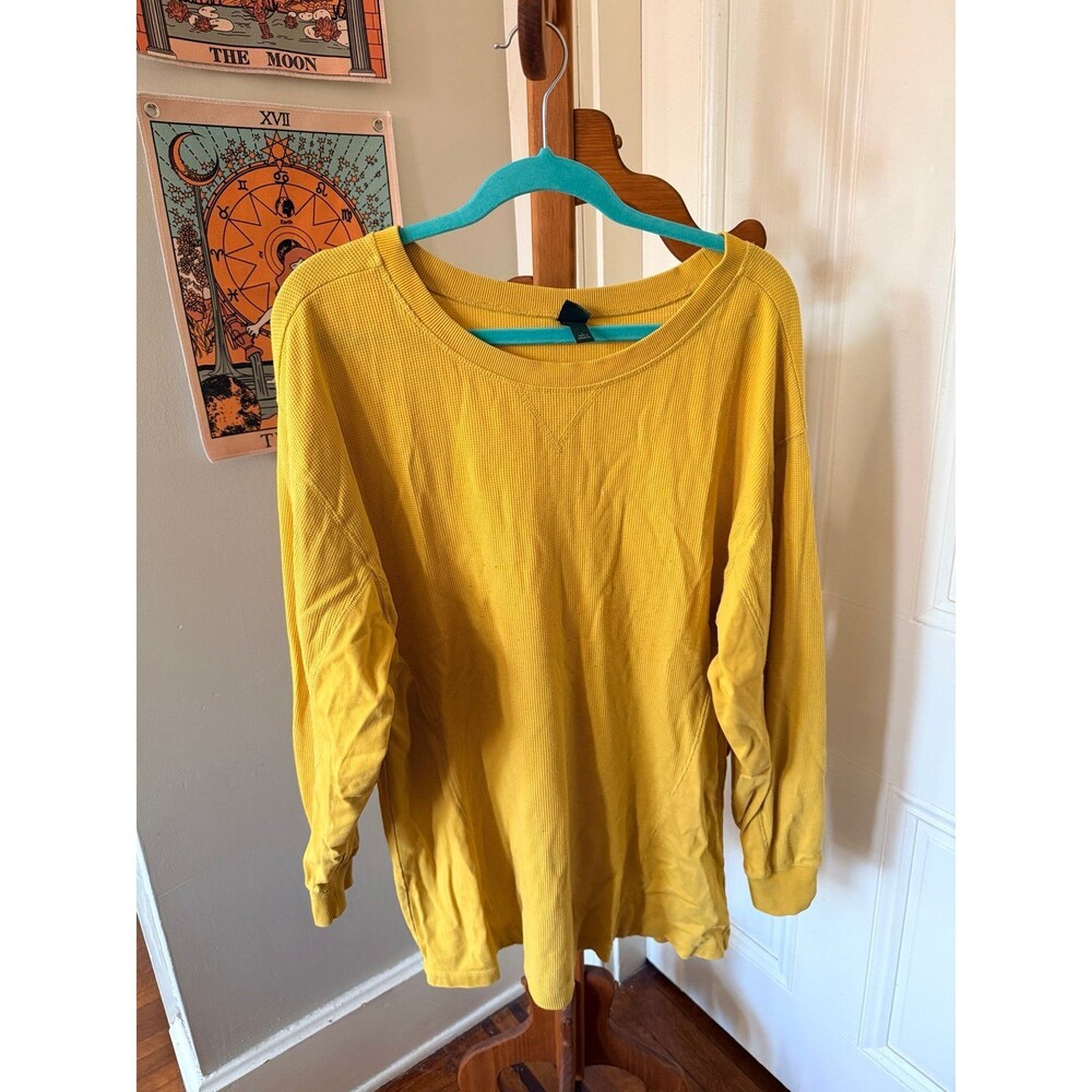 Wild fable oversized mustard top